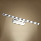 Modern Style Cylinder Vanity Wall Sconce Metallic 10"/16" W LED Bathroom Wall Light in Chrome, Warm-/White Light