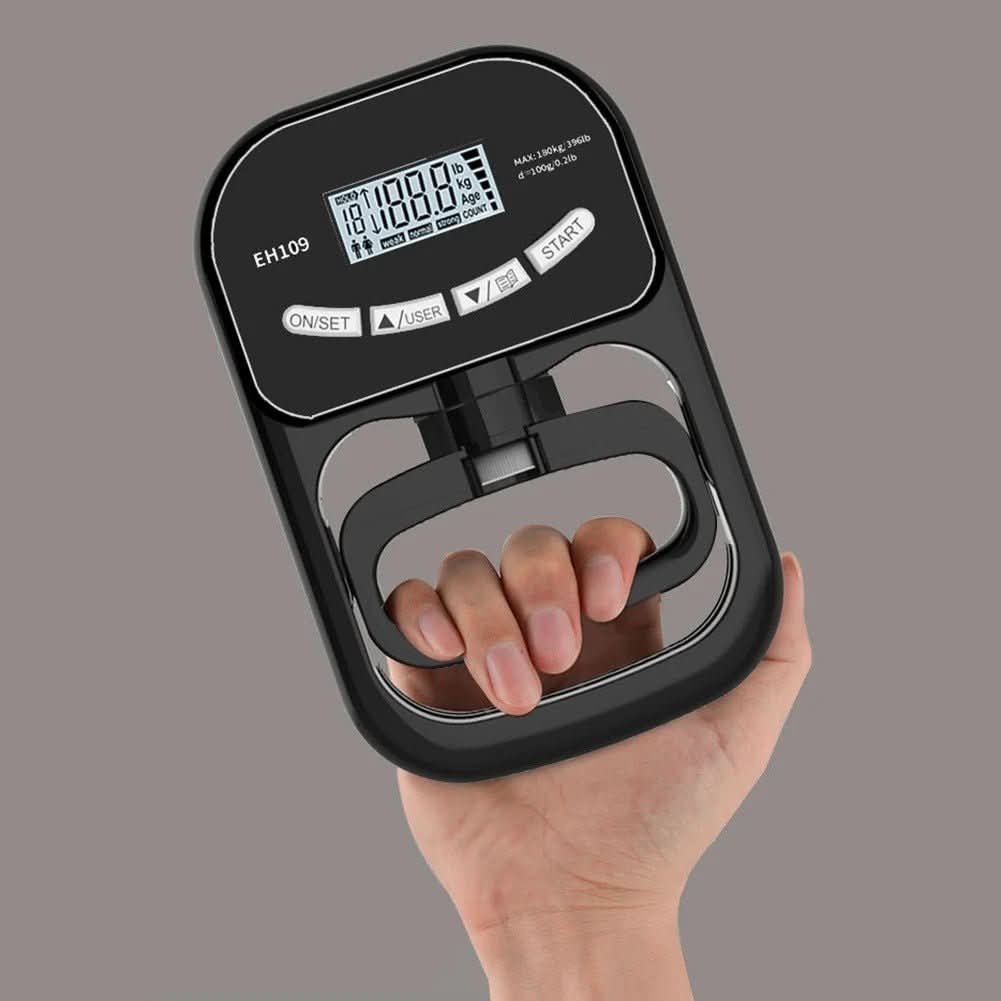 Precise hand-held measuring device for grip force measurement up to 120 kg