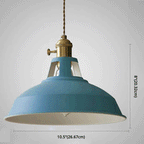 Industrial Retro Pendant Lamp Metal 1-Light | Vintage Pendant Lamp For Restaurant & Dining Room | E27 LED compatible