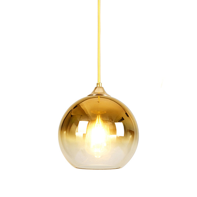 Contemporary spherical pendant light