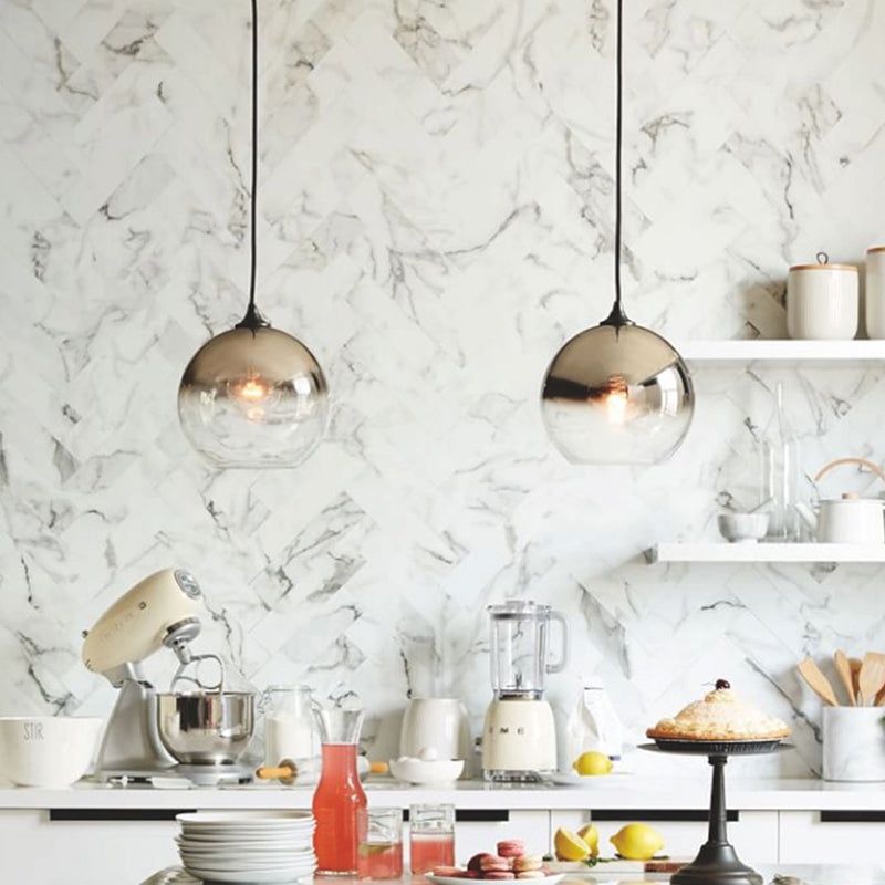 Contemporary spherical pendant light