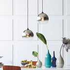 Contemporary spherical pendant light