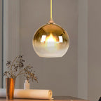 Contemporary spherical pendant light