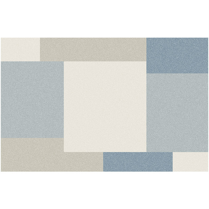 Modern geometric printed rug multicolored polyester rug non-slip machine washable rug for the bedroom