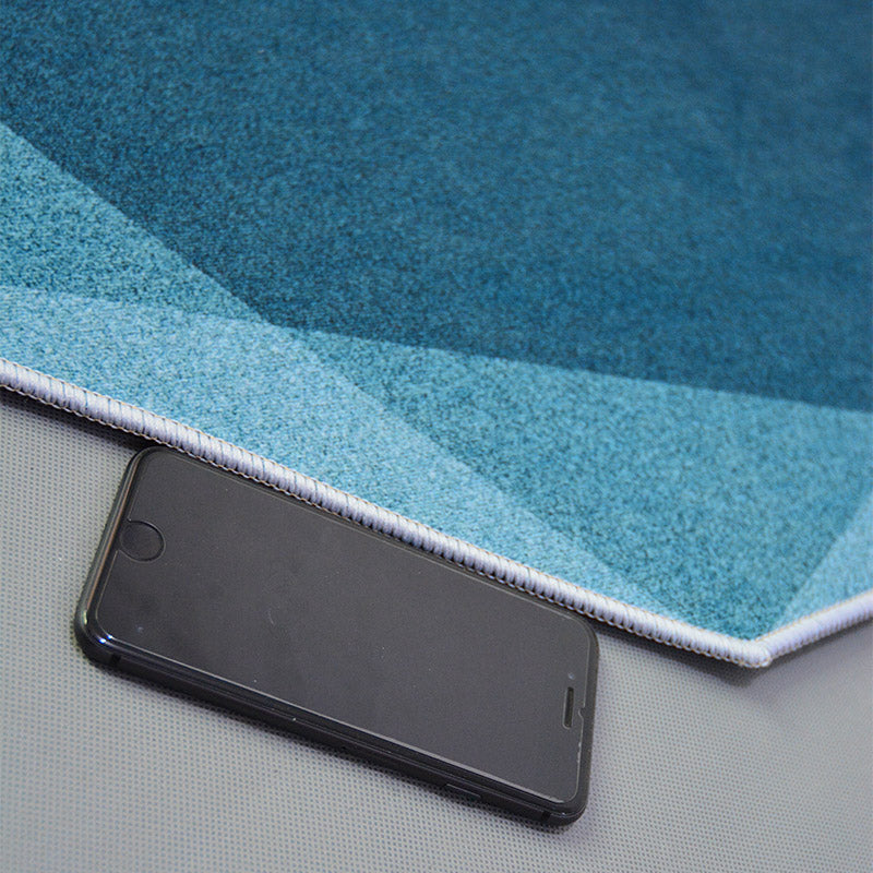 Modern geometric printed rug multicolored polyester rug non-slip machine washable rug for the bedroom