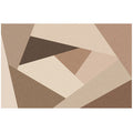 Modern geometric printed rug multicolored polyester rug non-slip machine washable rug for the bedroom