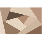 Modern geometric printed rug multicolored polyester rug non-slip machine washable rug for the bedroom