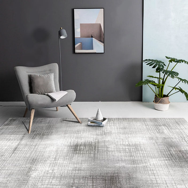 Scandinavian abstract printed rug multicolored polypropylene rug for indoors non-slip underside pet-friendly area rug for the living room