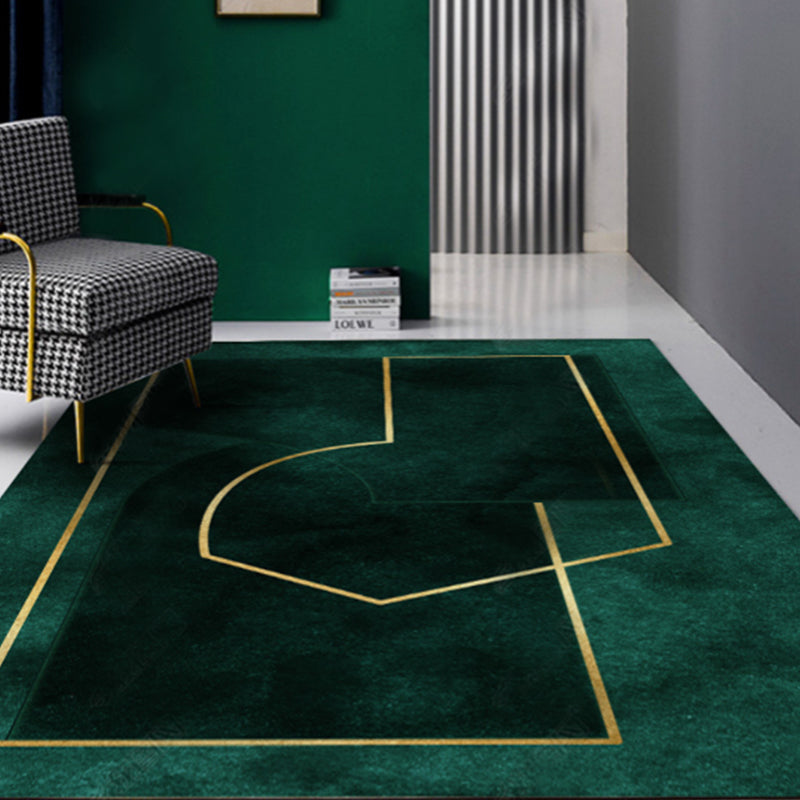 New Geometric Printed Carpet Multicolored Synthetic Area Rug Non-Slip Back Stain-Resistant Indoor Rug for Living Room