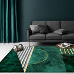 New Geometrically Printed Carpet Multicolored Polypropylene Area Rug With Non-Slip Backing Pet-Friendly Rug For Living Room