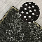 Nordic Geometric Printed Rug Black Cotton Blend Area Rug Non-slip Pet Friendly Easy Care Indoor Runner for the Living Room