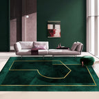 Multicolor Geometric Printed Rug Cotton Blend New Area Rug Non-Slip Backing Pet-Friendly Indoor Rug for the Living Room