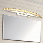 Crystal Arch Wall Light Sconces Modernist LED Vanity Light Fixture for Bathroom