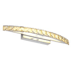 Crystal Arch Wall Light Sconces Modernist LED Vanity Light Fixture for Bathroom