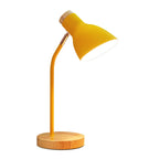 Flashlight-shaped swivel table lamp Macaron Metal 1-light night lamp for children's room