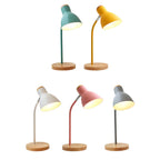 Flashlight-shaped swivel table lamp Macaron Metal 1-light night lamp for children's room