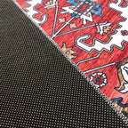 Multi Color Living Room Rug Persian Geometric Printed Indoor Rug Cotton Blend Non-Slip Easy Maintenance Area Rug