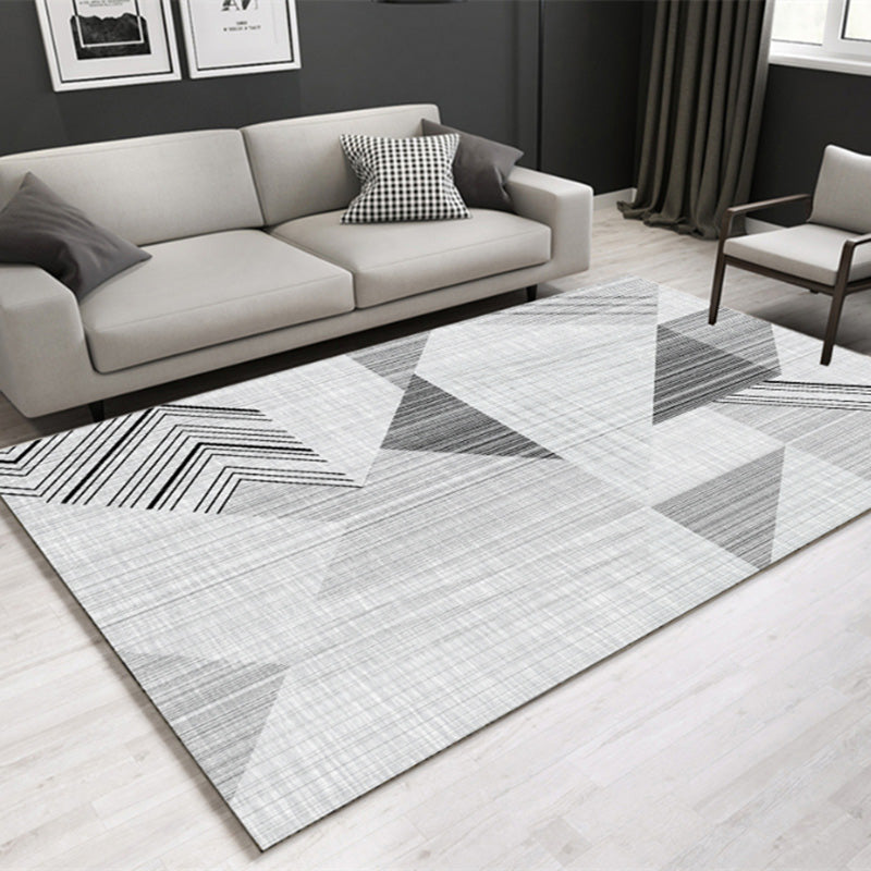 Southwestern geometric printed carpet Multicolor cotton blend area runner non-slip easy-care indoor rug for living room