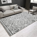 Southwestern geometric printed carpet Multicolor cotton blend area runner non-slip easy-care indoor rug for living room