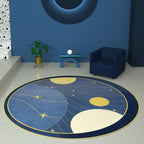 Casual Color Block Carpet Multicolor Polypropylene Area Rug Non-Slip Backing Pet-Friendly Easy Care Indoor Rug for Room