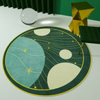 Casual Color Block Carpet Multicolor Polypropylene Area Rug Non-Slip Backing Pet-Friendly Easy Care Indoor Rug for Room