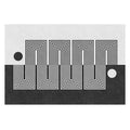 Black Gray-White Striped Carpet Cotton Blend Novelty Area Rug Non-Slip Backing Machine Washable Indoor Rug for Room