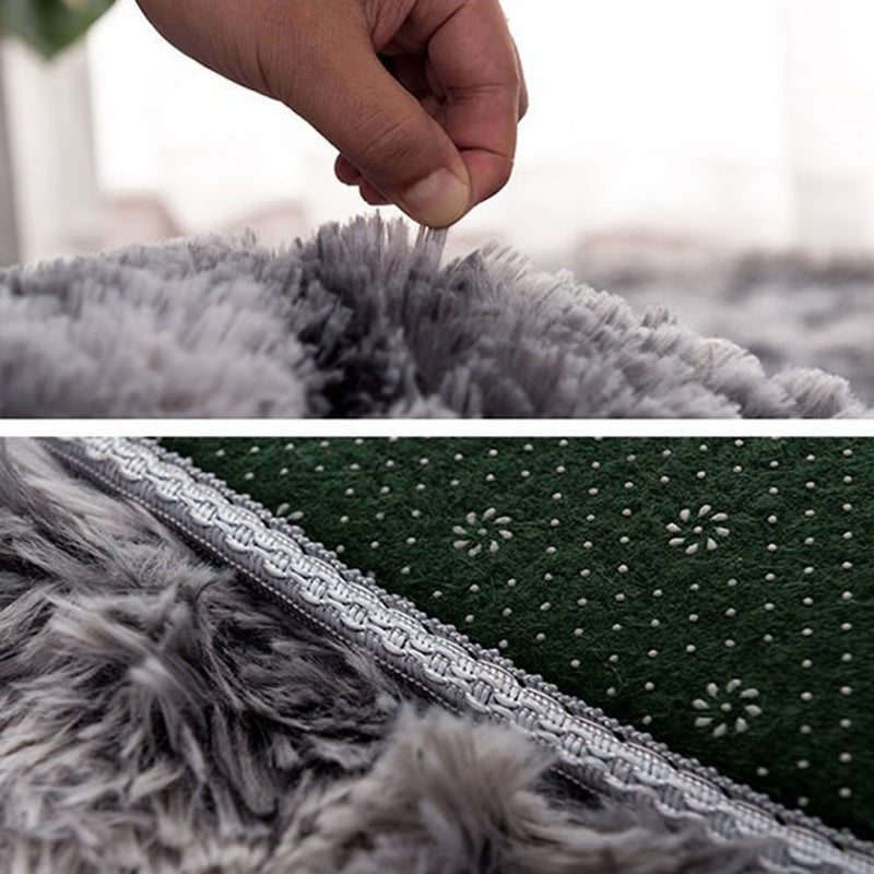 New item Solid Color Rug Multicolored Fluffy Rug Non-Slip Backing Pet-Friendly Stain-Resistant Rug for Bedroom