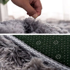 New item Solid Color Rug Multicolored Fluffy Rug Non-Slip Backing Pet-Friendly Stain-Resistant Rug for Bedroom