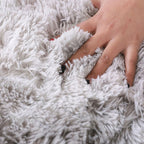 New item Solid Color Rug Multicolored Fluffy Rug Non-Slip Backing Pet-Friendly Stain-Resistant Rug for Bedroom