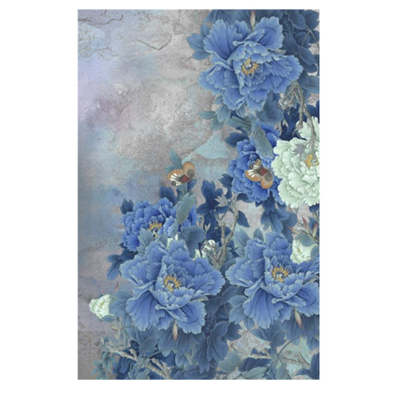 Multi-Colored Oriental Carpet Cotton Blend Patterned Area Rug Non-Slip Back Pet-Friendly Indoor Diamond Carpet for the Living Room
