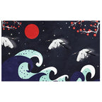 Nordic Crane Pattern Rug Multi-Color Synthetic Area Rug Pet-Friendly Easy Maintenance Stain-Resistant Carpet for Room