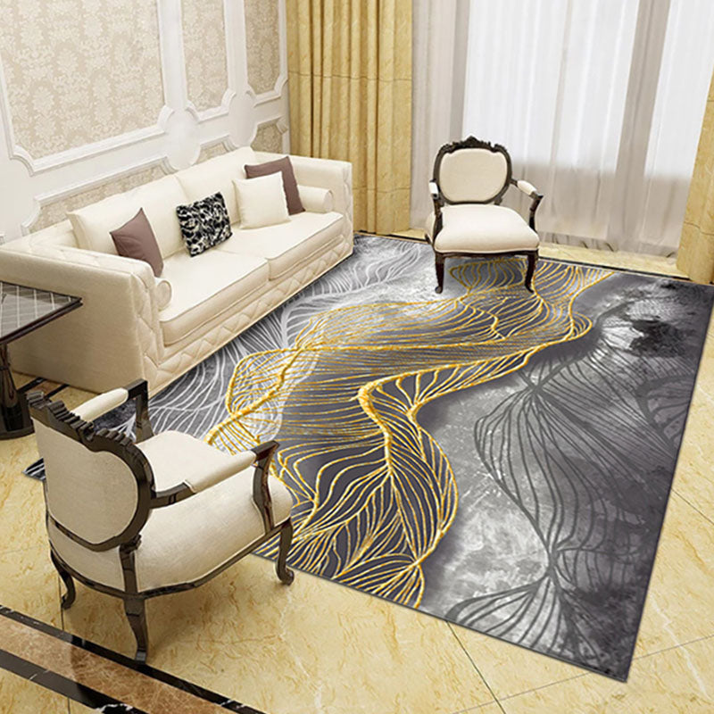 Novelty Living Room Rug Multicolored Patterned Area Rug Non-Slip Backing Pet-Friendly Washable Indoor Rug