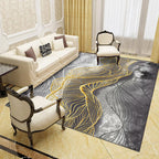 Novelty Living Room Rug Multicolored Patterned Area Rug Non-Slip Backing Pet-Friendly Washable Indoor Rug