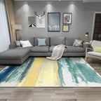 Novelty Living Room Rug Multicolored Patterned Area Rug Non-Slip Backing Pet-Friendly Washable Indoor Rug