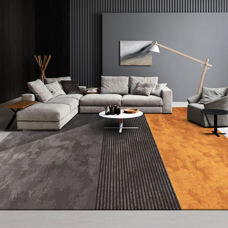 Luxurious geometric printed carpet multicolor cotton blend indoor carpet easy to care for pet friendly area rug for living room