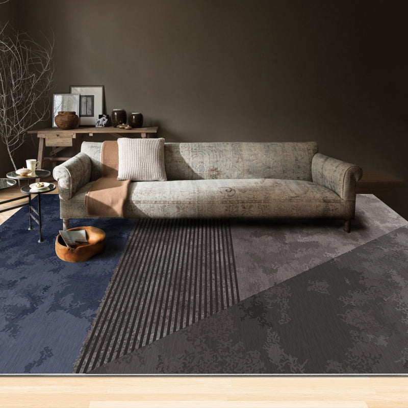 Luxurious geometric printed carpet multicolor cotton blend indoor carpet easy to care for pet friendly area rug for living room