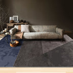 Luxurious geometric printed carpet multicolor cotton blend indoor carpet easy to care for pet friendly area rug for living room
