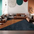 Luxurious geometric printed carpet multicolor cotton blend indoor carpet easy to care for pet friendly area rug for living room