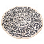 Moroccan geometric printed carpet Multicolored cotton rug easy-care pet-friendly indoor rug for the bedroom