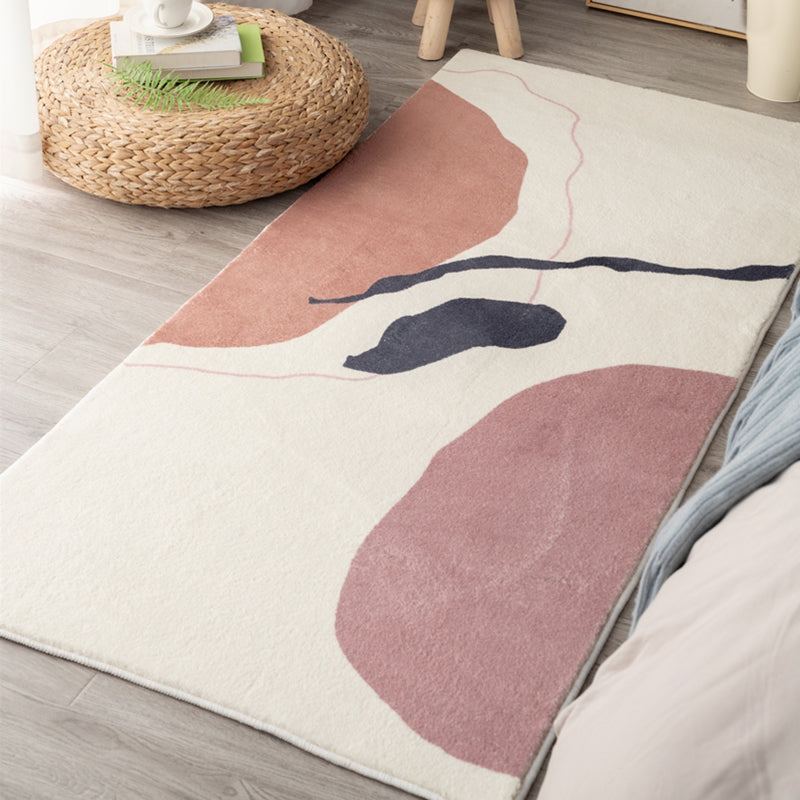 Western Room Carpet Multicolor Color Block Carpet Cotton Blend Pet Friendly Easy Care Washable Indoor Carpet