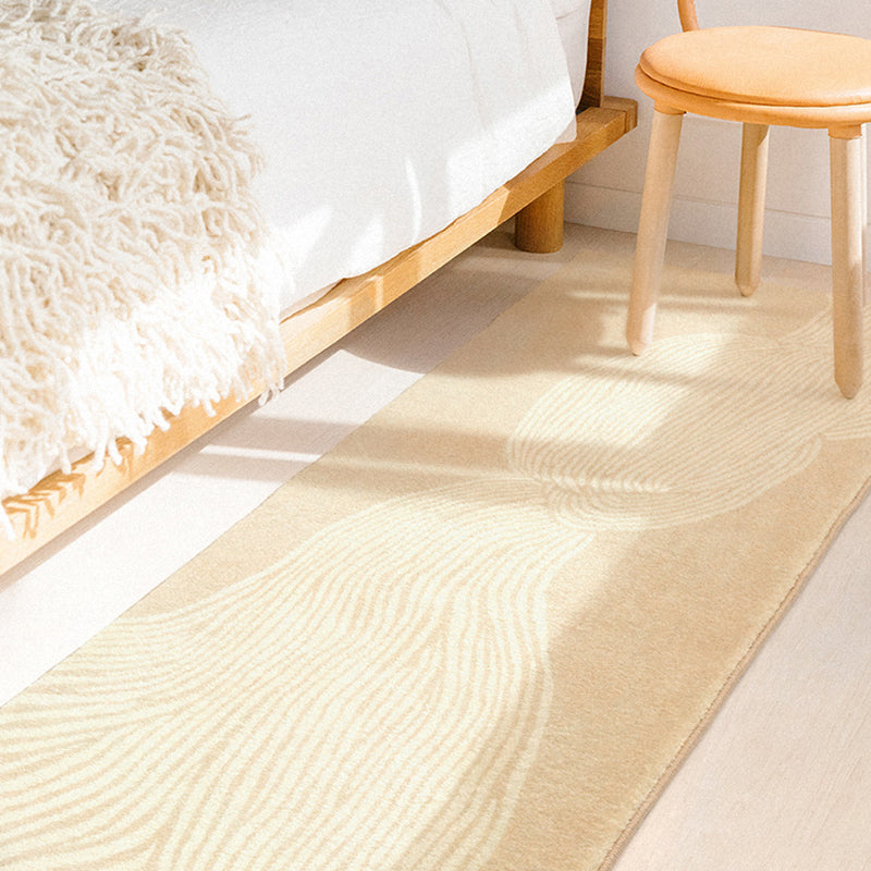 Simplicity Striped Printed Rug Multi-Color Superfiber Area Rug Non-Slip Stain-Resistant Easy Care Indoor Rug for Home