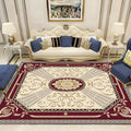 Multicolor Modern Rug Polyester Floral Print Area Rug Non-Slip Backing Stain Resistant Indoor Rug for the Living Room