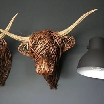 Rustic Cow Head Wall Decoration for a Unique Home