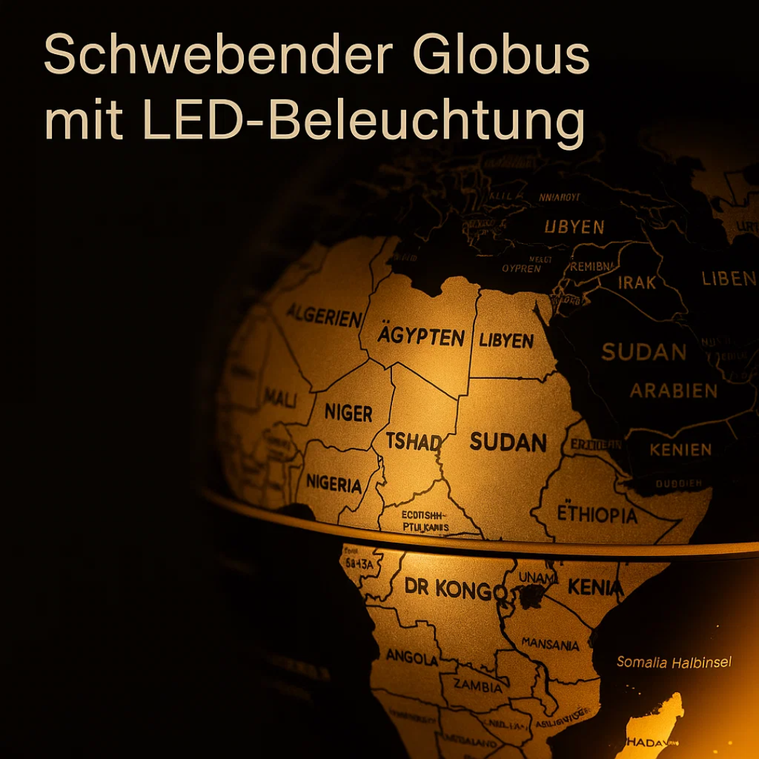 AstroGlobe LED World Globe – Floating Globe Lamp with Magnetic Suspension