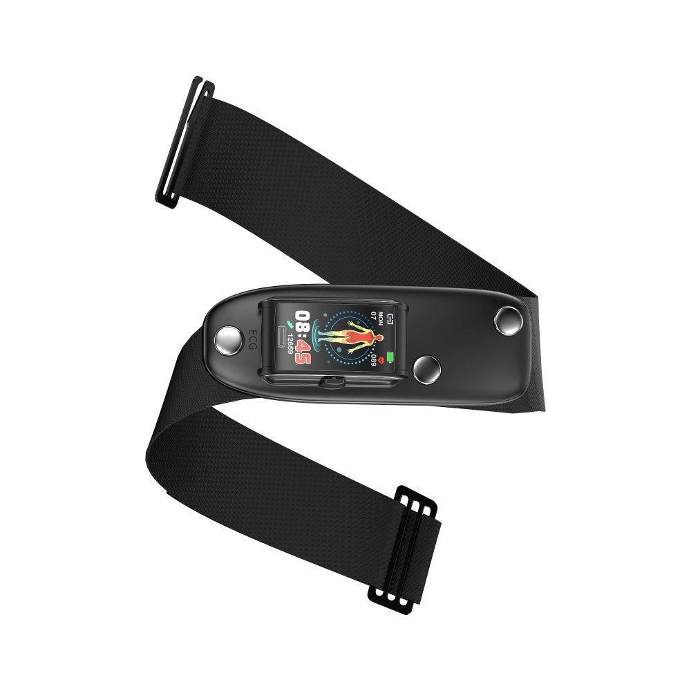 Smart Bracelet 3-Channel EKG Blood Pressure Blood Oxygen Blood Sugar Sleep Detection