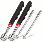 3-in-1 Telescopic Magnetic Grabbing Tool – Stainless Steel, Non-Electric