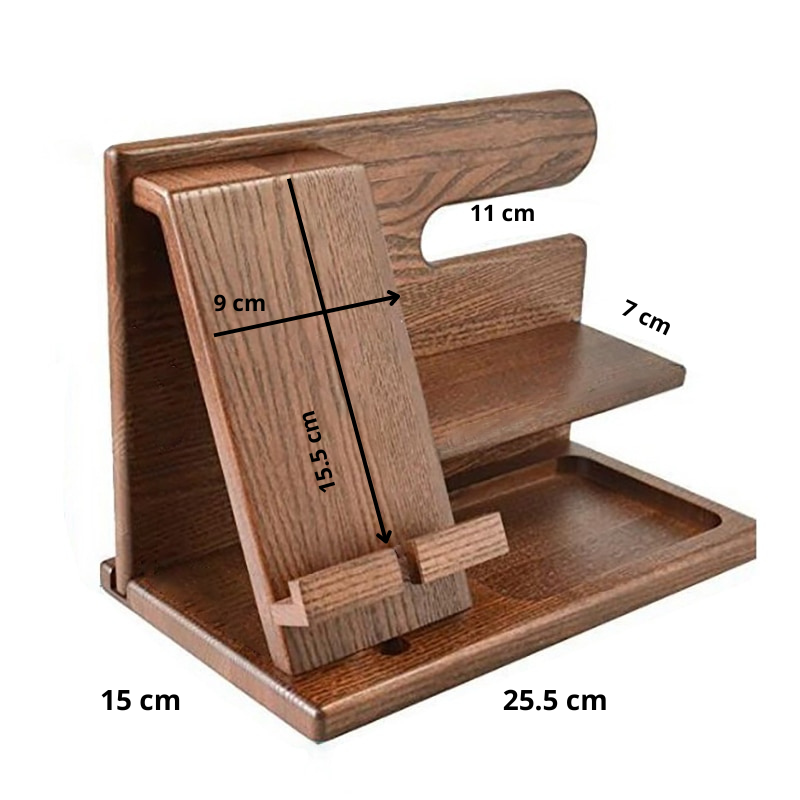 Wooden Phone Docking | Perfect organizer for your gadgets