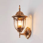 Kerosene Outdoor Wall Lamp Fixture Industrial Clear Glass 1 Light Rust Wall Lamp