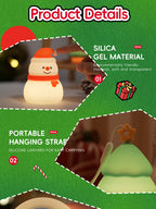 Creative Holiday Silicone Snowman Night Light