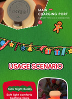 Creative Holiday Silicone Snowman Night Light